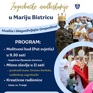 Hodočašće djece Zagrebačke nadbiskupije u Mariju Bistricu
